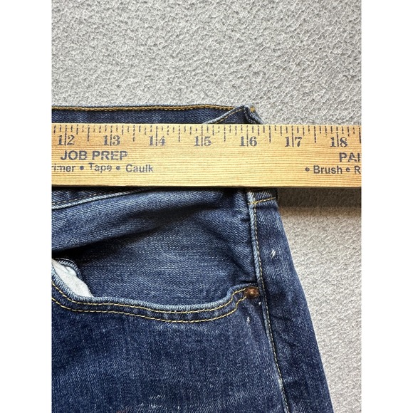 Vintage Levis 501 Jeans Mens 34x36 (32x34) Blue Denim Straight Leg Button Fly - Picture 8 of 16